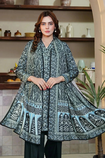3PC Printed stitched Kotail Linen Suit KKT-3687 Embroidered KHAS STORES